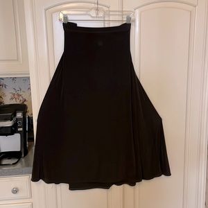 Black Jersey Knit Skirt (like Travelers) size XL